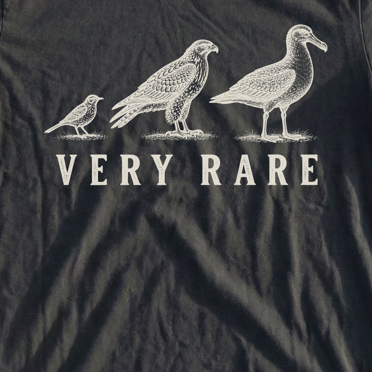 Very Rare Field Guide Tee, print close-up on Black