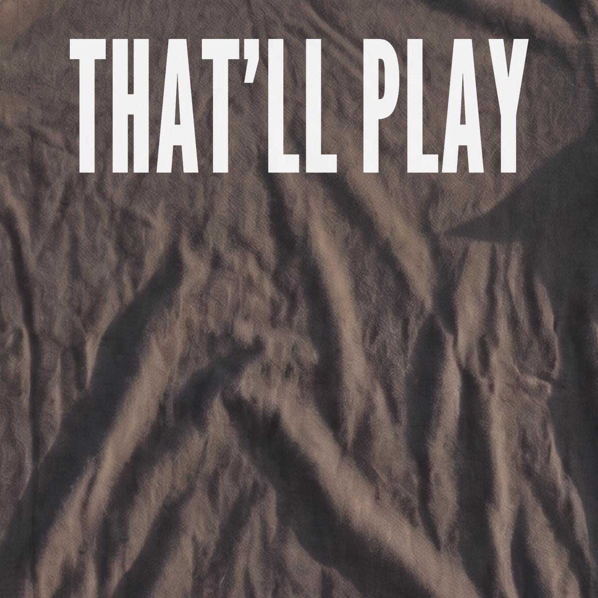 THAT’LL PLAY Premium Tee, print close-up on Pepper