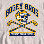 Bogey Bros Sweatshirt, print close-up on White