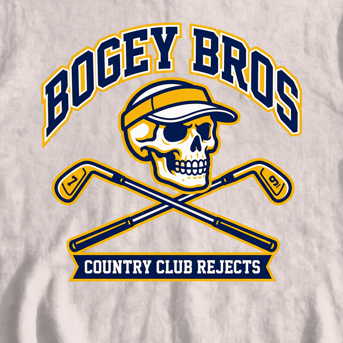 Bogey Bros Sweatshirt, print close-up on White