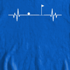 Flag EKG Sweatshirt, print close-up on Royal