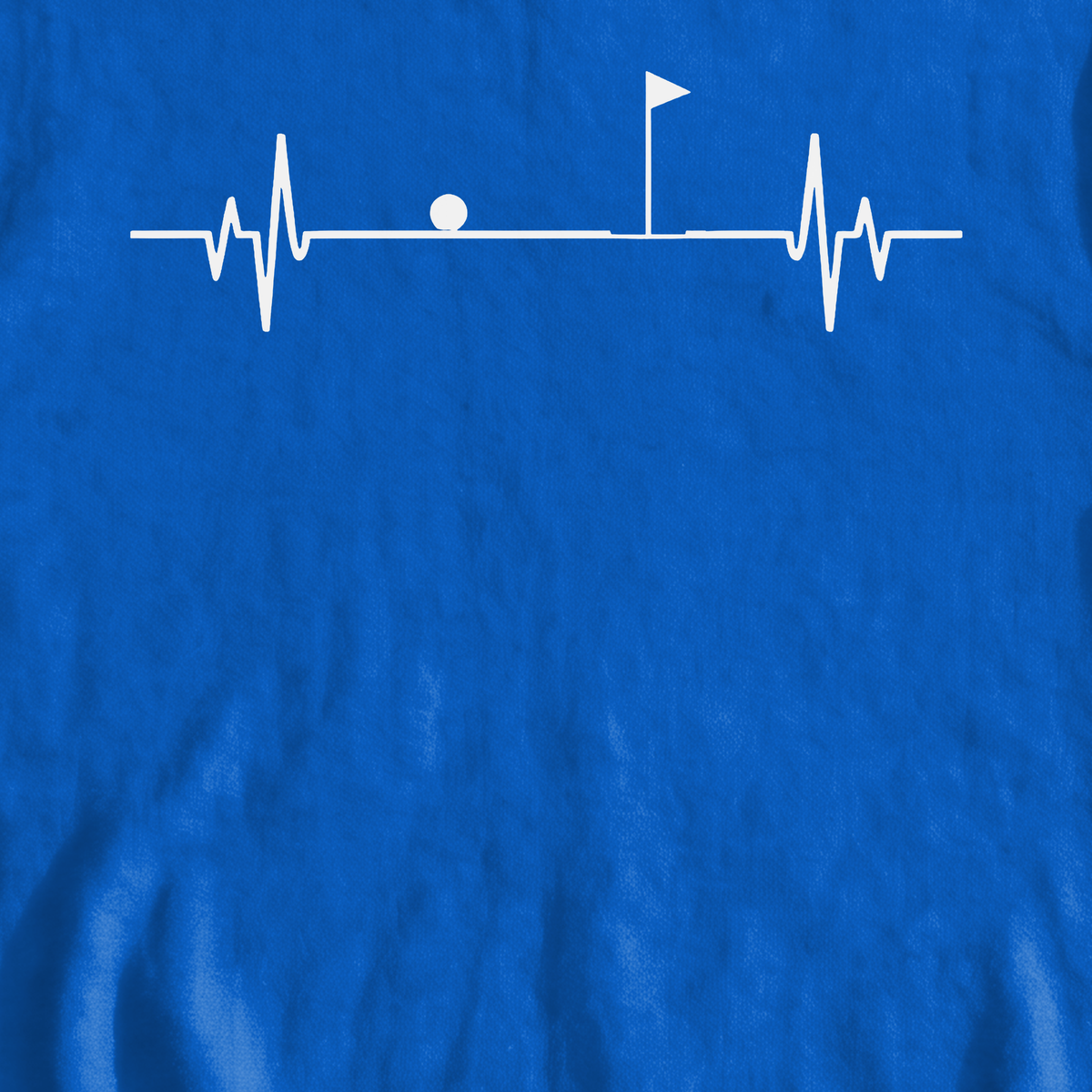 Flag EKG Sweatshirt, print close-up on Royal