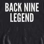 BACK NINE LEGEND Sweatshirt, print close-up on Black