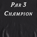 Par 3 Champion Sweatshirt, print close-up on Black