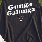 Gunga Galunga 1980 Tank, print close-up on Black