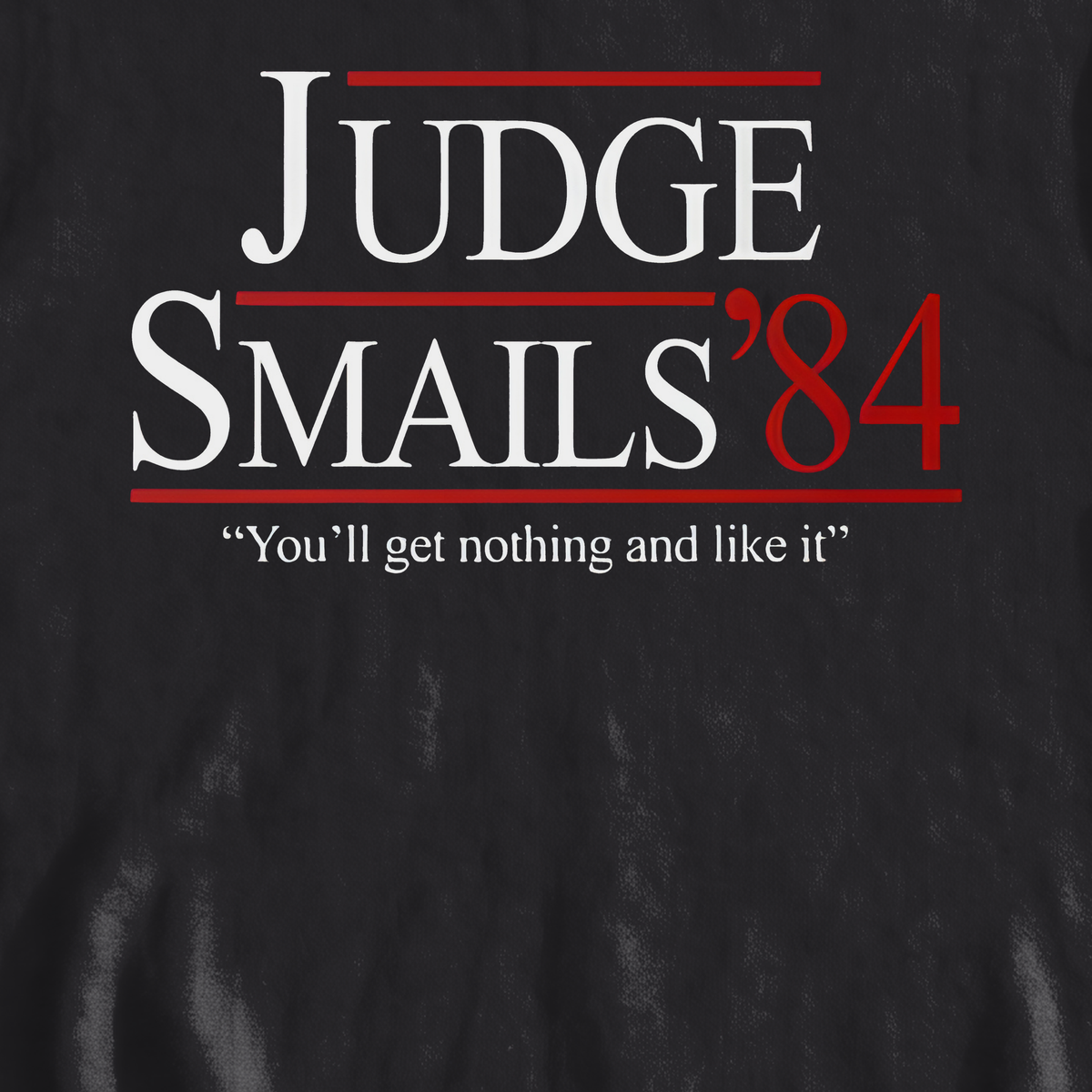 Judge Smails '84 Sweatshirt, print close-up on Black