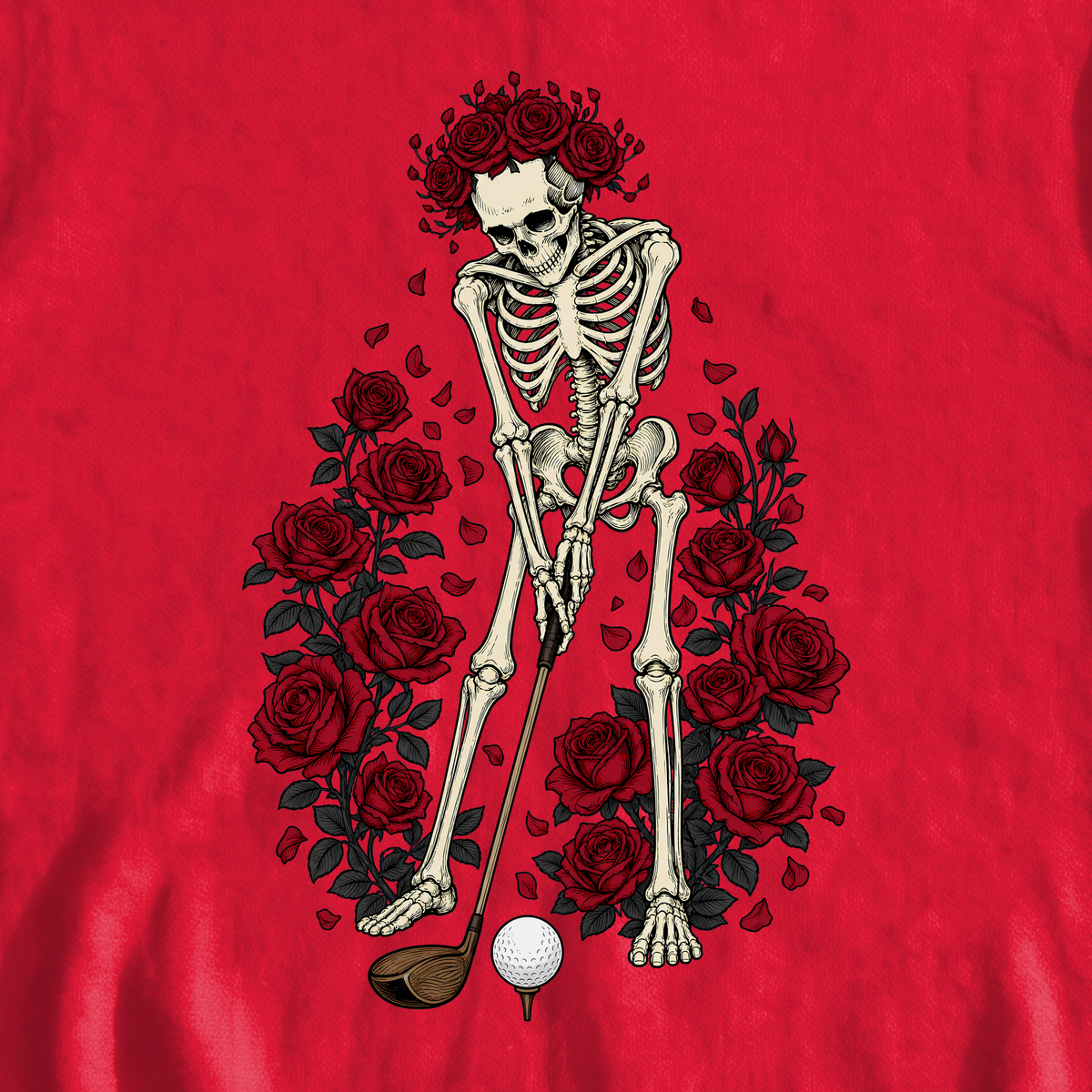 Eternal Drive Sweatshirt, print close-up on Red