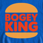Bogey King Sweatshirt, print close-up on Royal