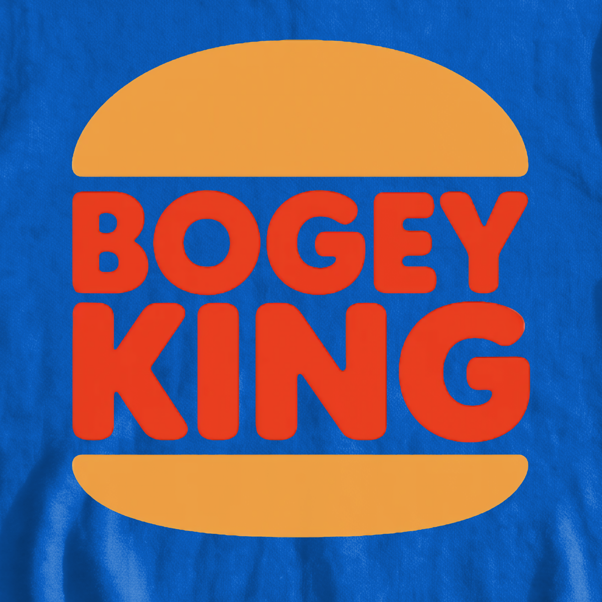 Bogey King Sweatshirt, print close-up on Royal