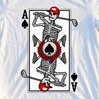 Ace Of Spades Tee, print close-up on White