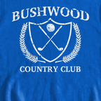 Bushwood Country Club Sweatshirt, print close-up on Royal