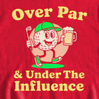 Over And Under It Sweatshirt, print close-up on Red