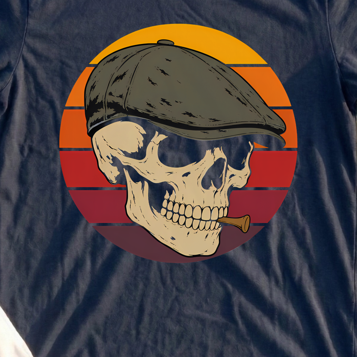 Course Regular Tee, print close-up on Navy