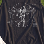 Da Vinci Swing Tank, print close-up on Black