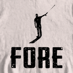 FORE! Sweatshirt, print close-up on White