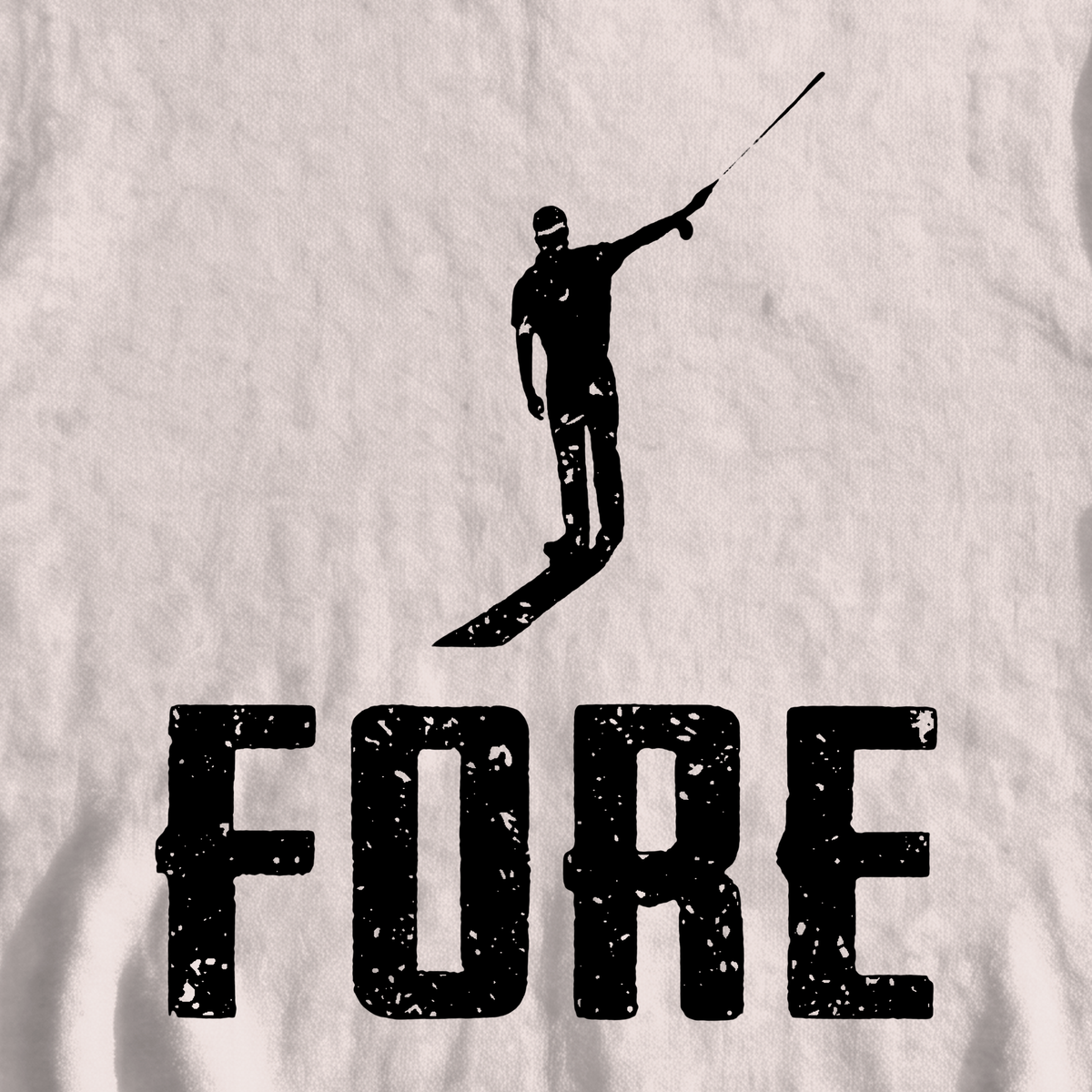 FORE! Sweatshirt, print close-up on White