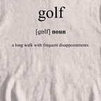 Golf Definition Sweatshirt, print close-up on White