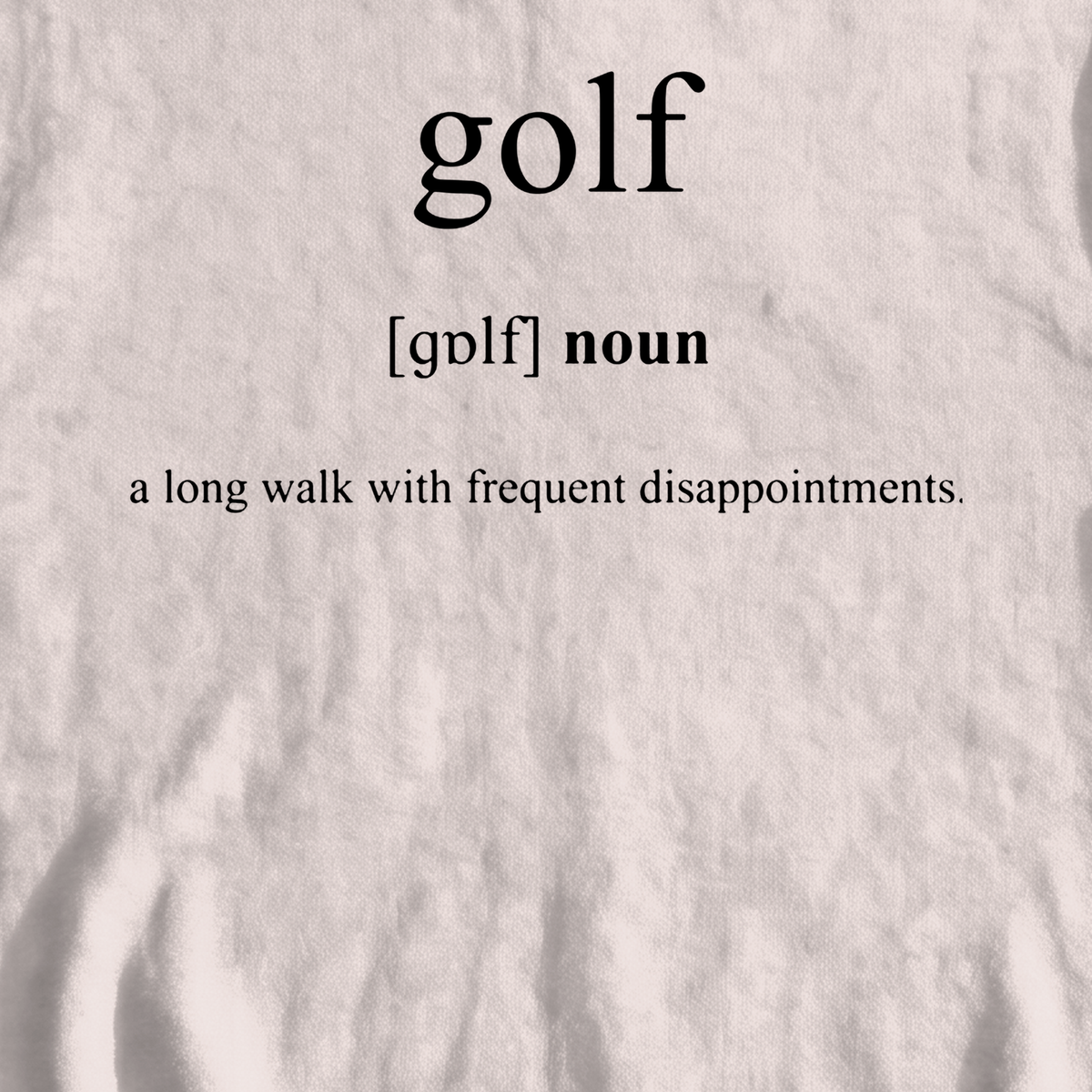 Golf Definition Sweatshirt, print close-up on White
