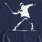Club Thrower Sweatshirt, print close-up on Navy