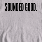 SOUNDED GOOD Sweatshirt, print close-up on Sport Grey