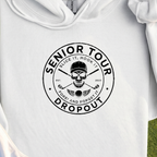 Senior Tour Dropout Hoodie, print close-up on White
