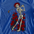 Swing Eternal Long Sleeve Tee, print close-up on Royal
