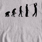 Golfer Evolution Sweatshirt, print close-up on Sport Grey