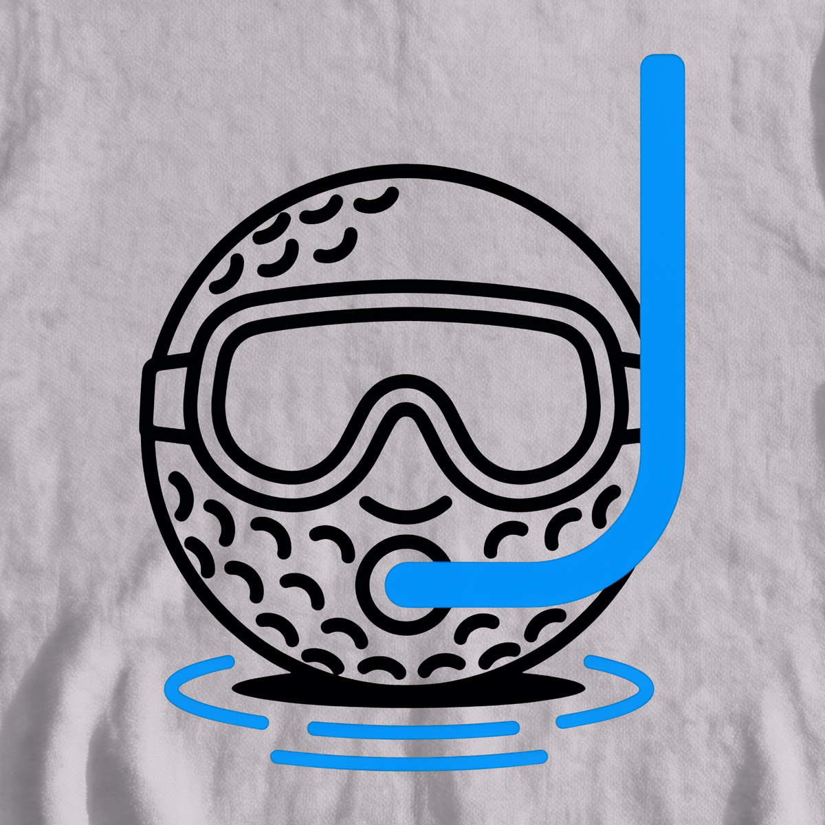 Scuba Ball Sweatshirt, print close-up on Sport Grey