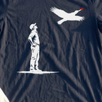 Got A Birdie Tee, print close-up on Navy