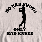 No Bad Shots Sweatshirt, print close-up on White