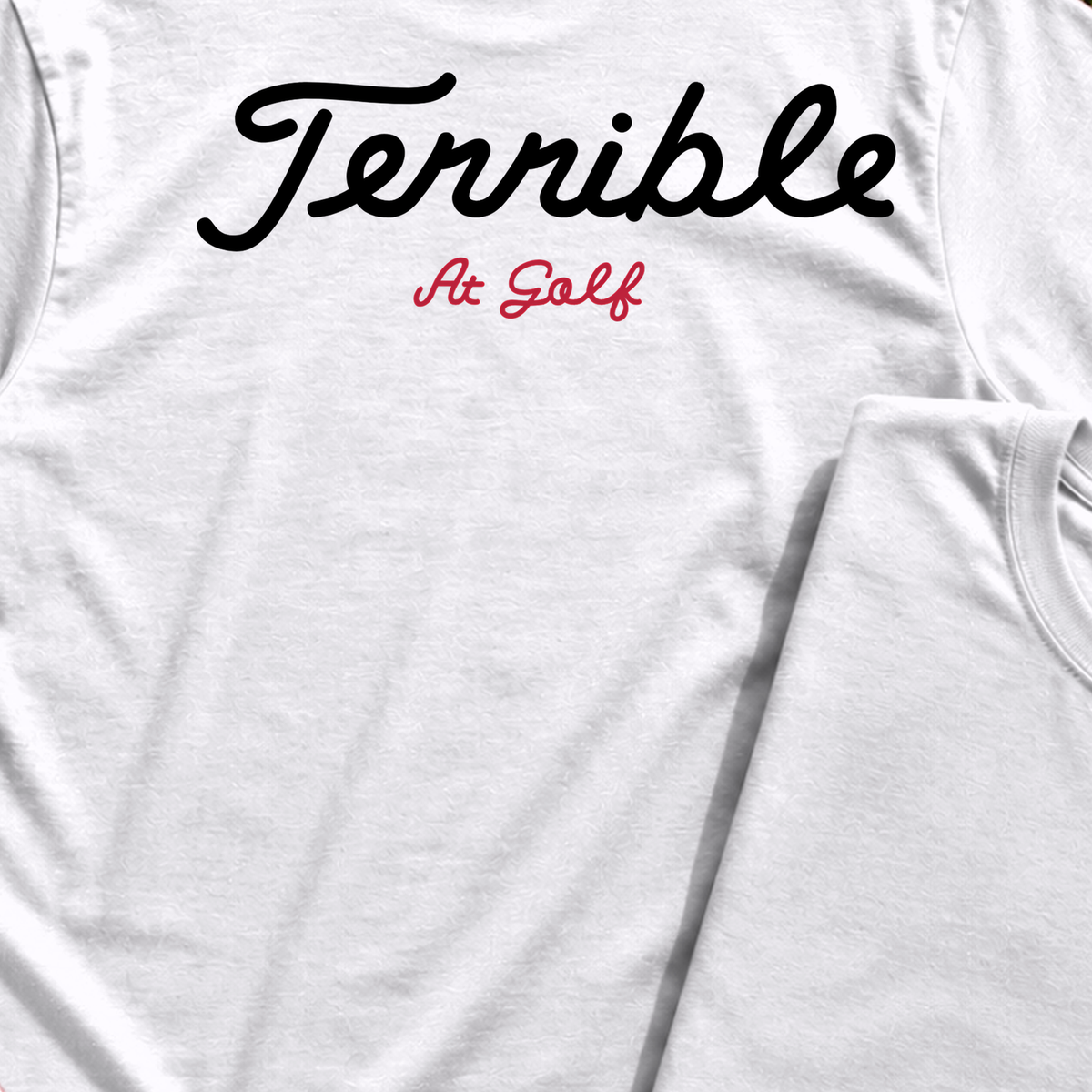 Terrible Back Print Tee, print close-up on White