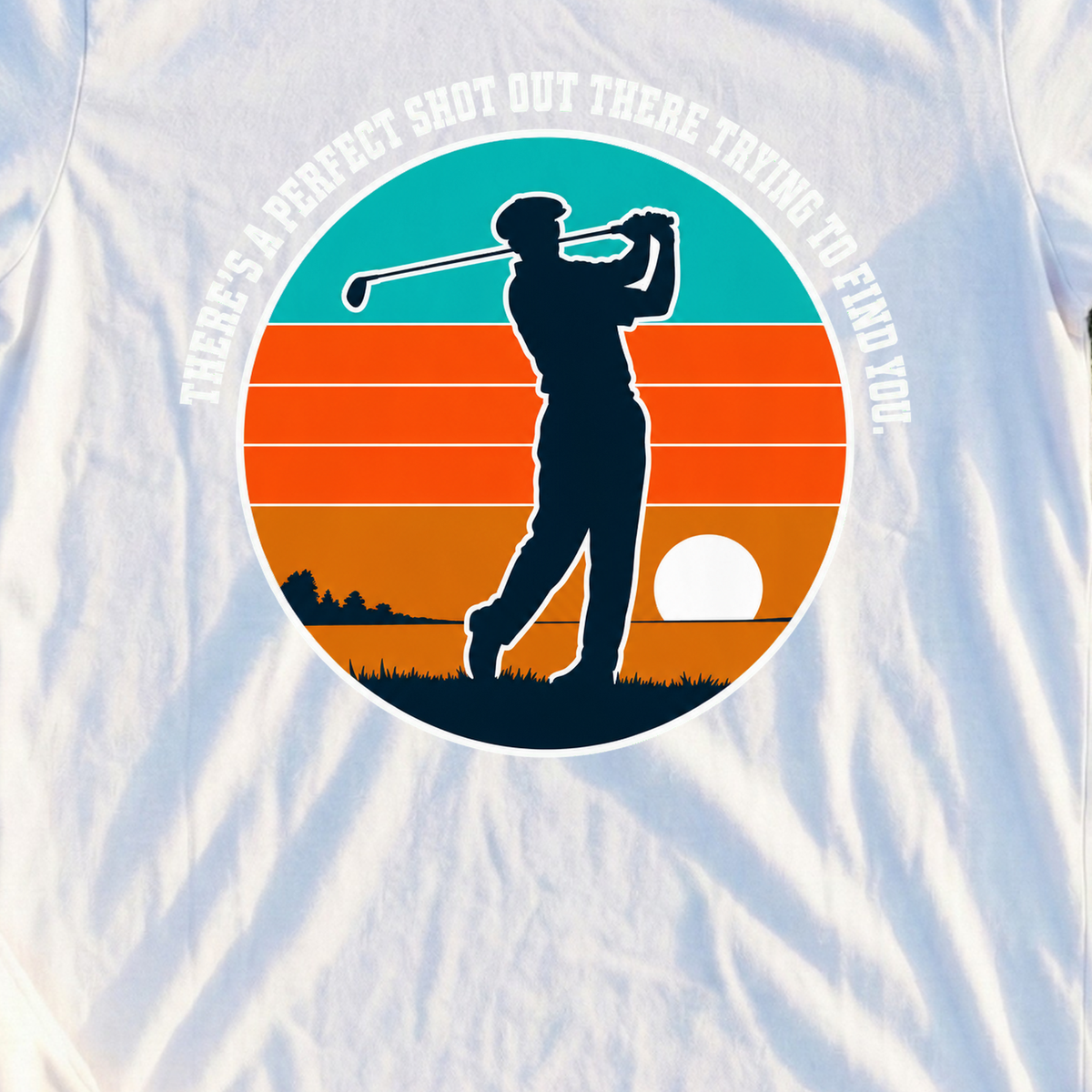 A Perfect Shot Trying To Find You Tee, print close-up on White