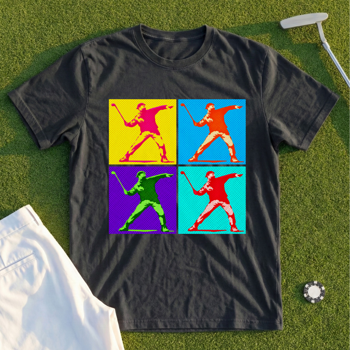 Club Thrower Pop Art Grid Tee