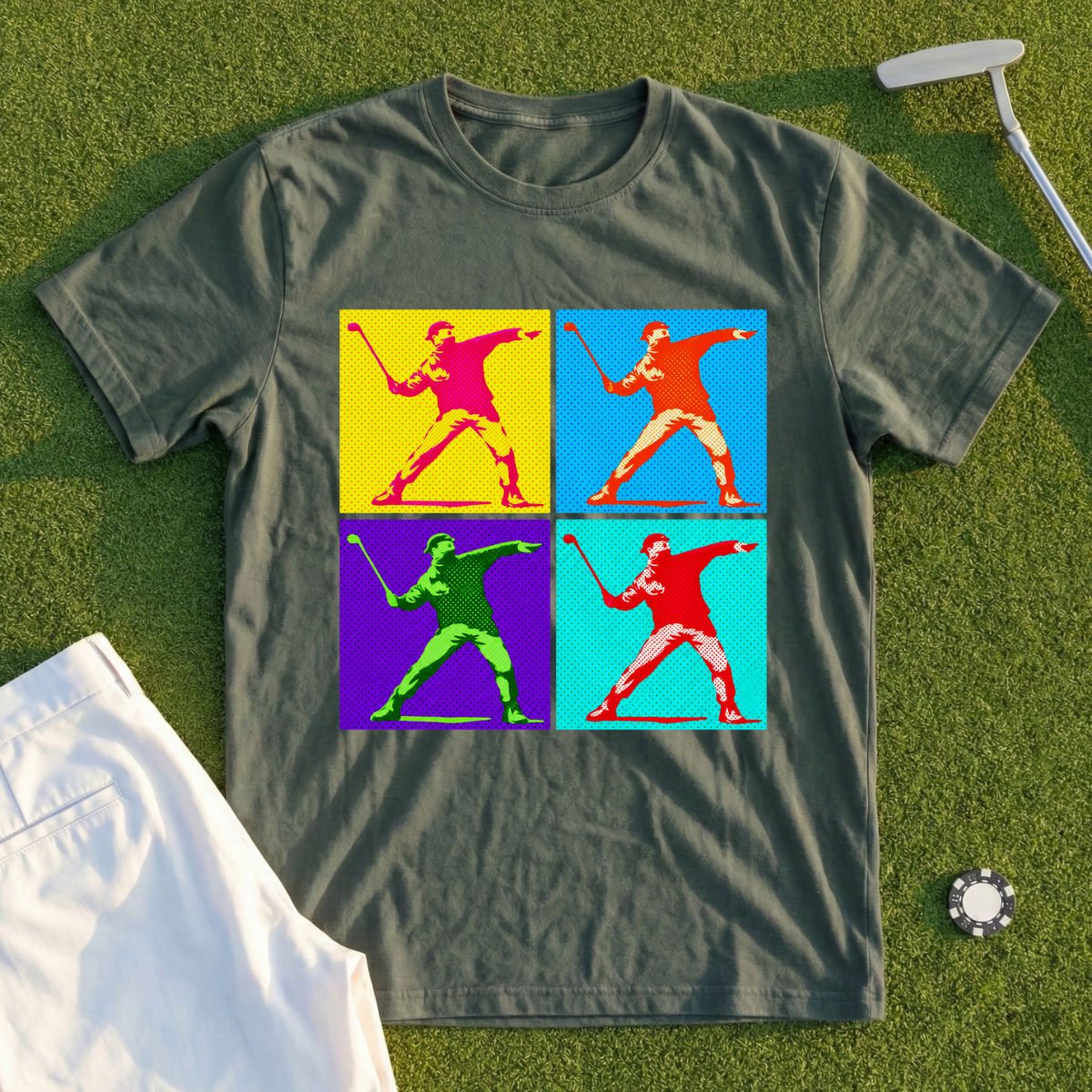 Club Thrower Pop Art Grid Tee