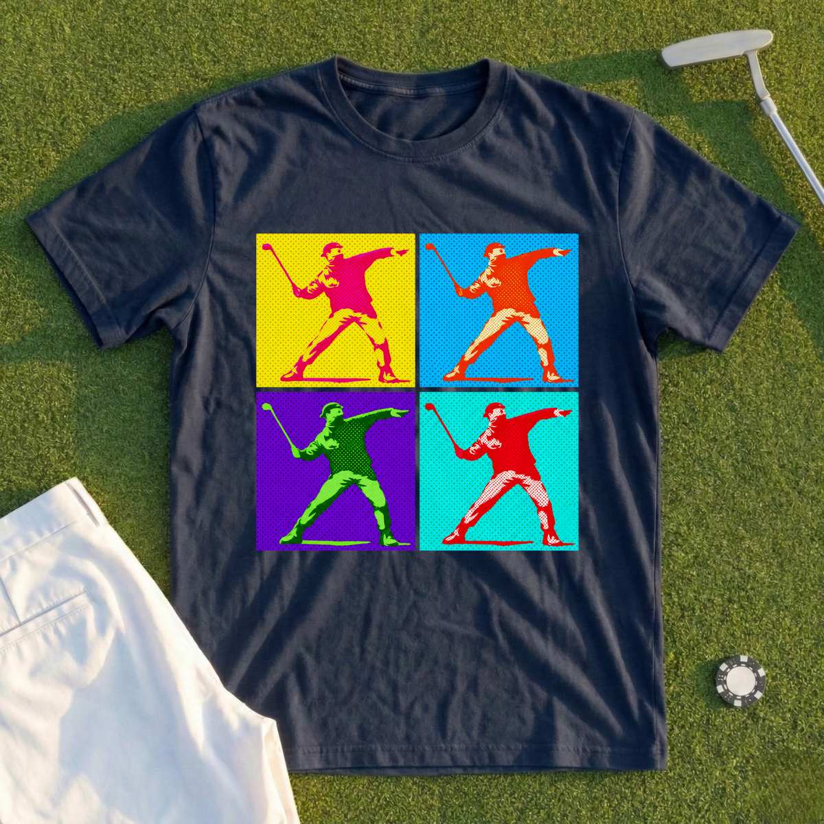 Club Thrower Pop Art Grid Tee