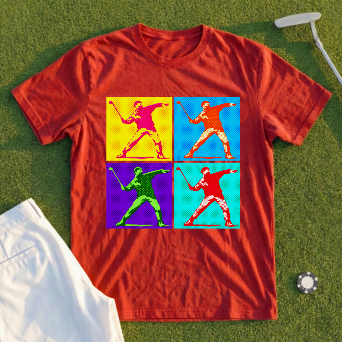 Club Thrower Pop Art Grid Tee