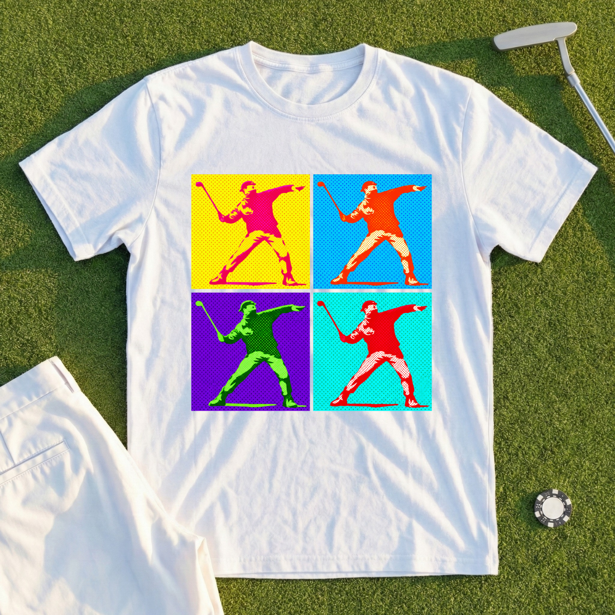 Club Thrower Pop Art Grid Tee