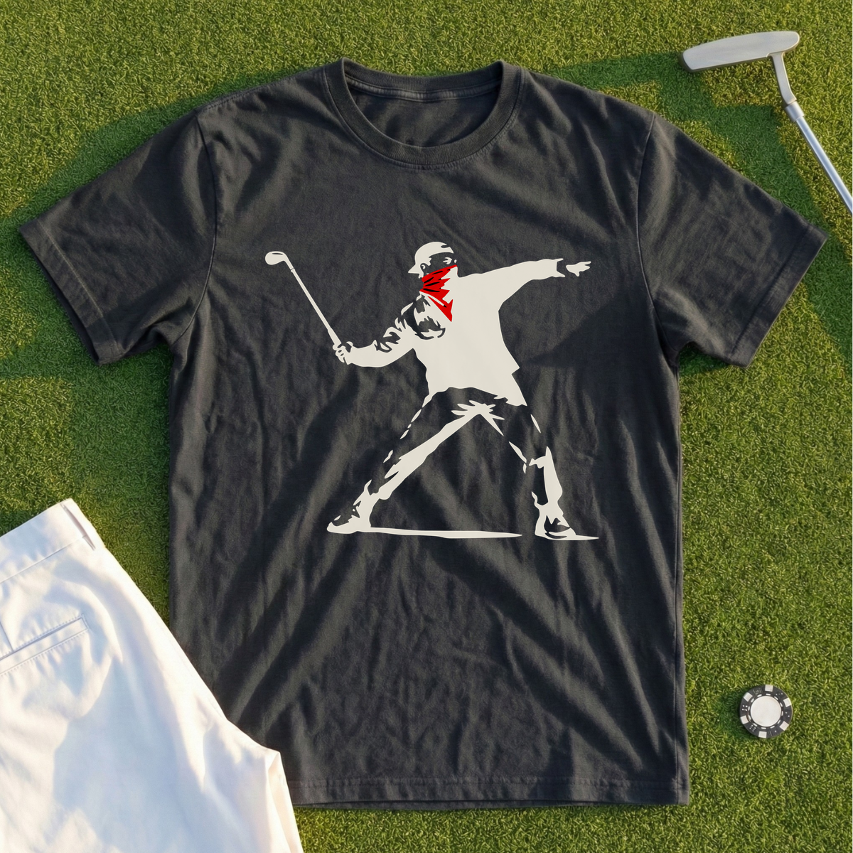 Club Thrower Red Bandana Tee