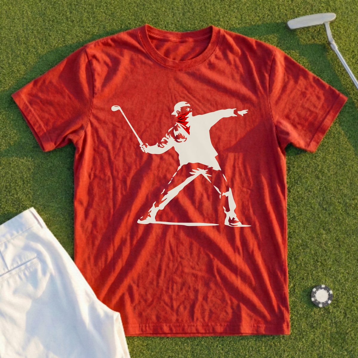 Club Thrower Red Bandana Tee