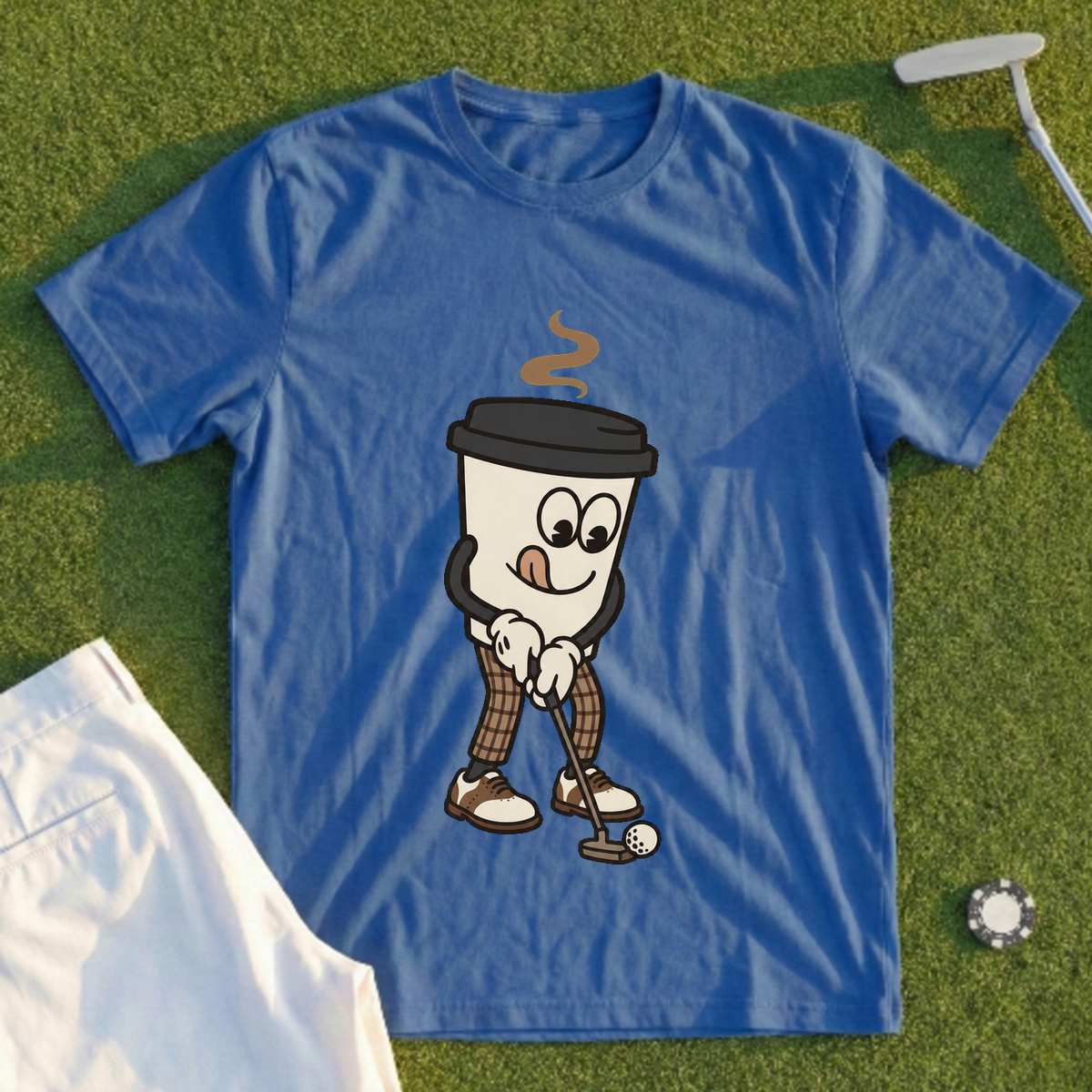 Coffee Cup Golfer Tee