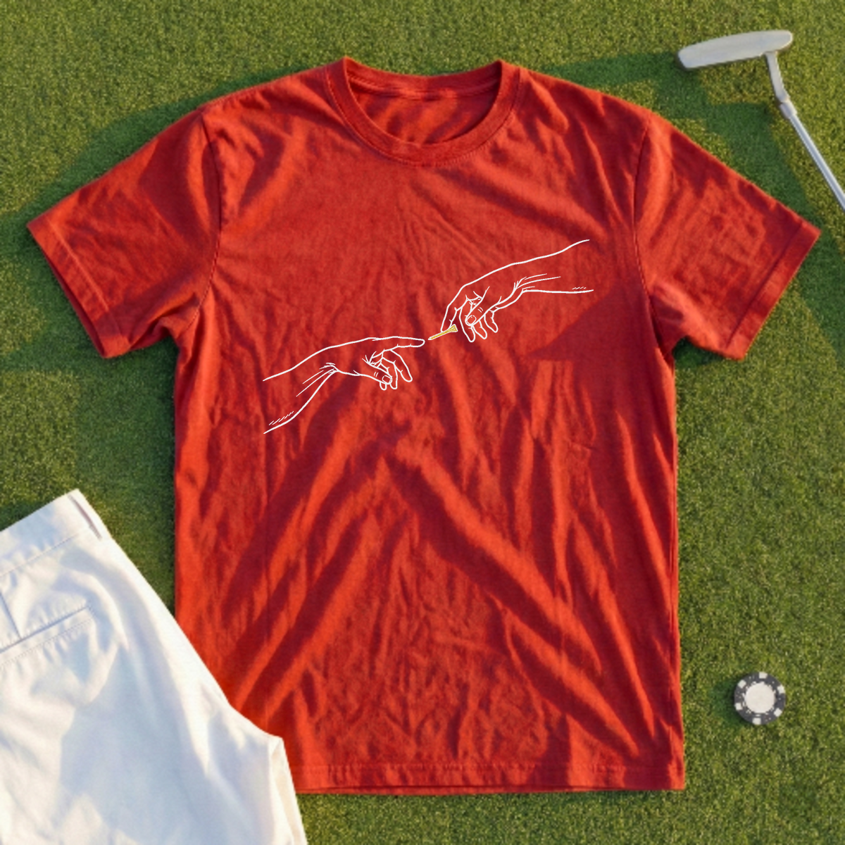 Creation Of A Golfer Tee