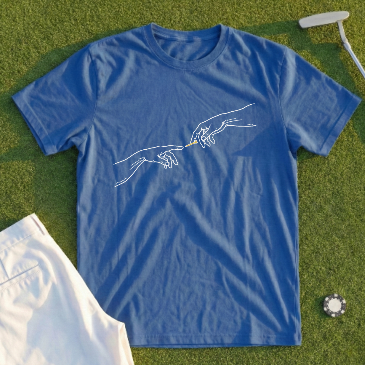 Creation Of A Golfer Tee