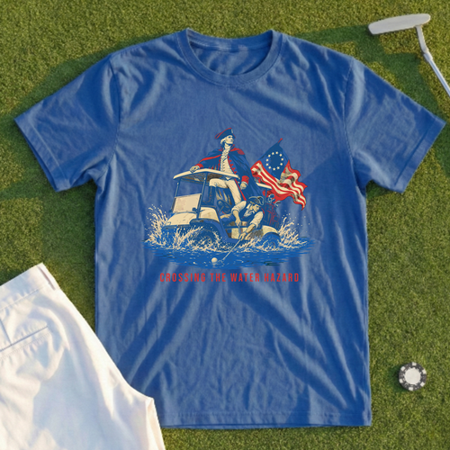 Crossing The Water Hazard Flag Tee