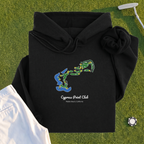 Cypress Point Club Course Map Hoodie