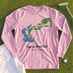 Cypress Point Club Course Map Long Sleeve Tee