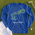 Cypress Point Club Course Map Long Sleeve Tee