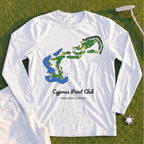Cypress Point Club Course Map Long Sleeve Tee