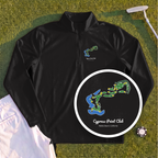 Cypress Point Club Course Map Quarter Zip