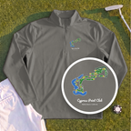Cypress Point Club Course Map Quarter Zip
