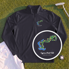 Cypress Point Club Course Map Quarter Zip